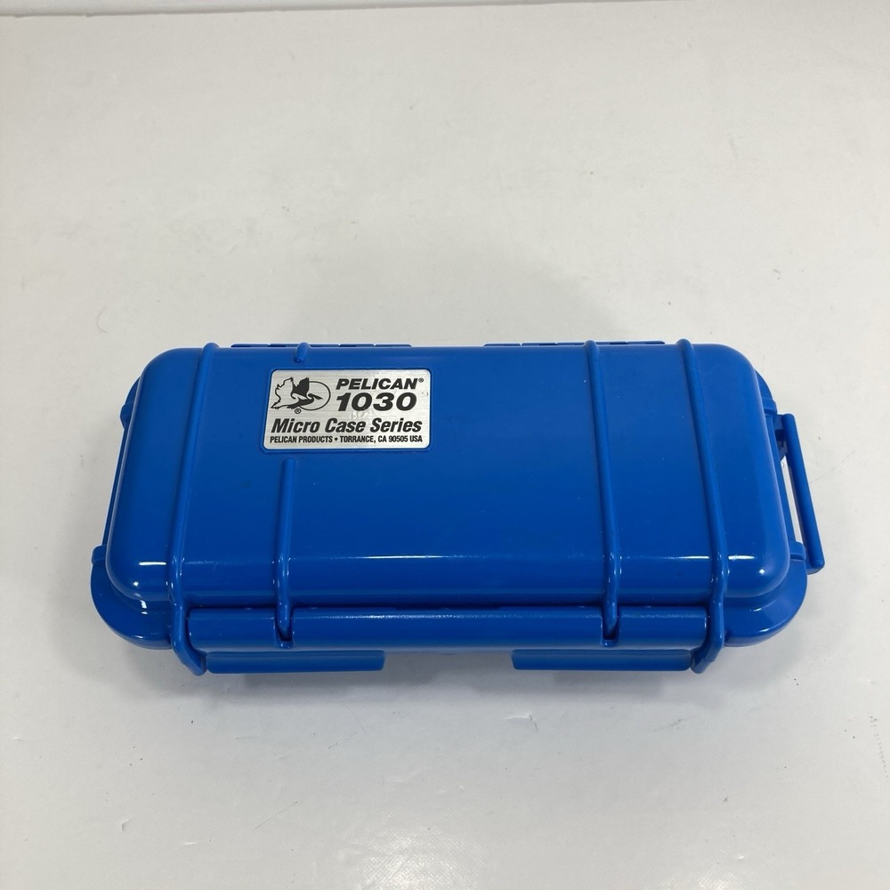 Pelican 1030 Micro Case Series Blue Hard Shell Water Proof 7x3.5x2.5"‎ - USA